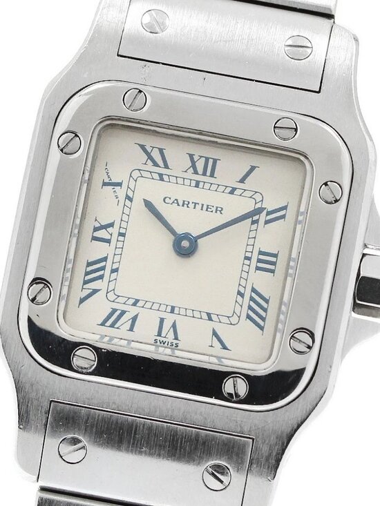 CARTIER Santos GalbeeSM W20017D6 Beige Dial Quartz Ladies Watch_960642 main image 6